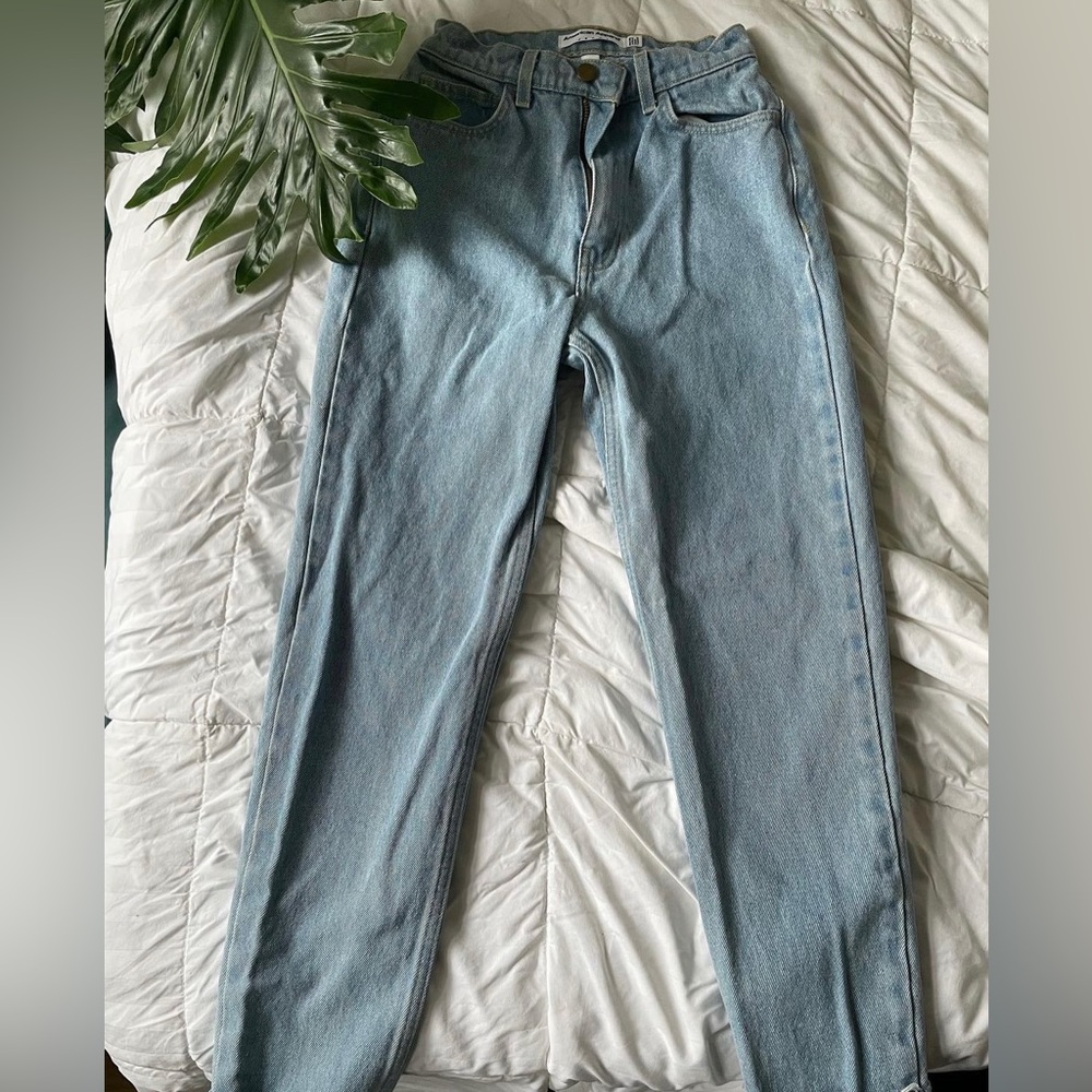 American Apparel Light Wash Straight, size 24.